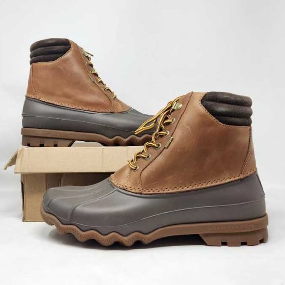 Men\'s 8 Sperry Avenue duck boot in Tan / Brown winter rain boots main image 12